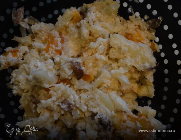 Овощное рагу с "кокосовым" молоком и грибами