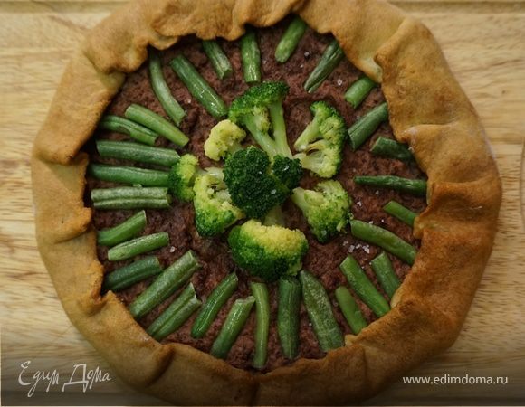 Овощная галета с фасолью и брокколи Овощная галета с фасолью и брокколи