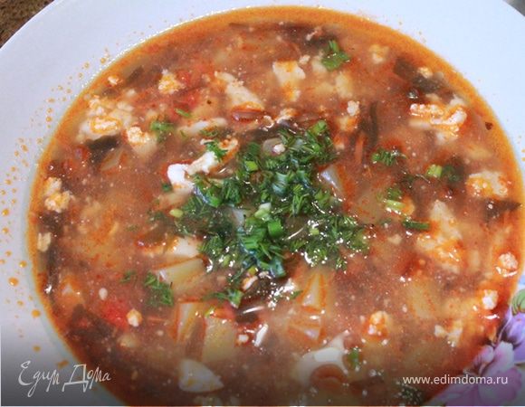 "Борщ" из морской капусты