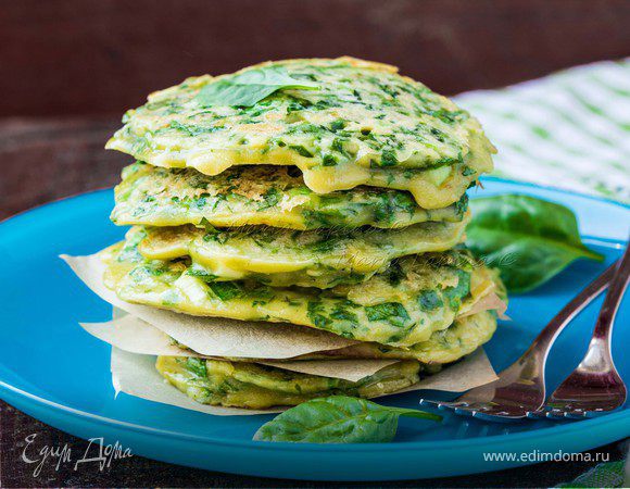 Оладьи из зелени