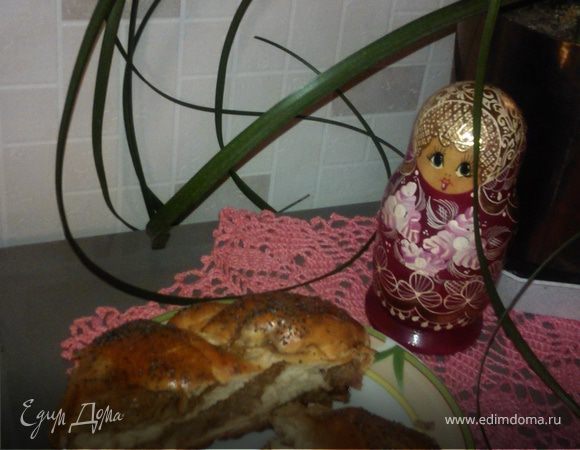 Плетенка с яблочной начинкой