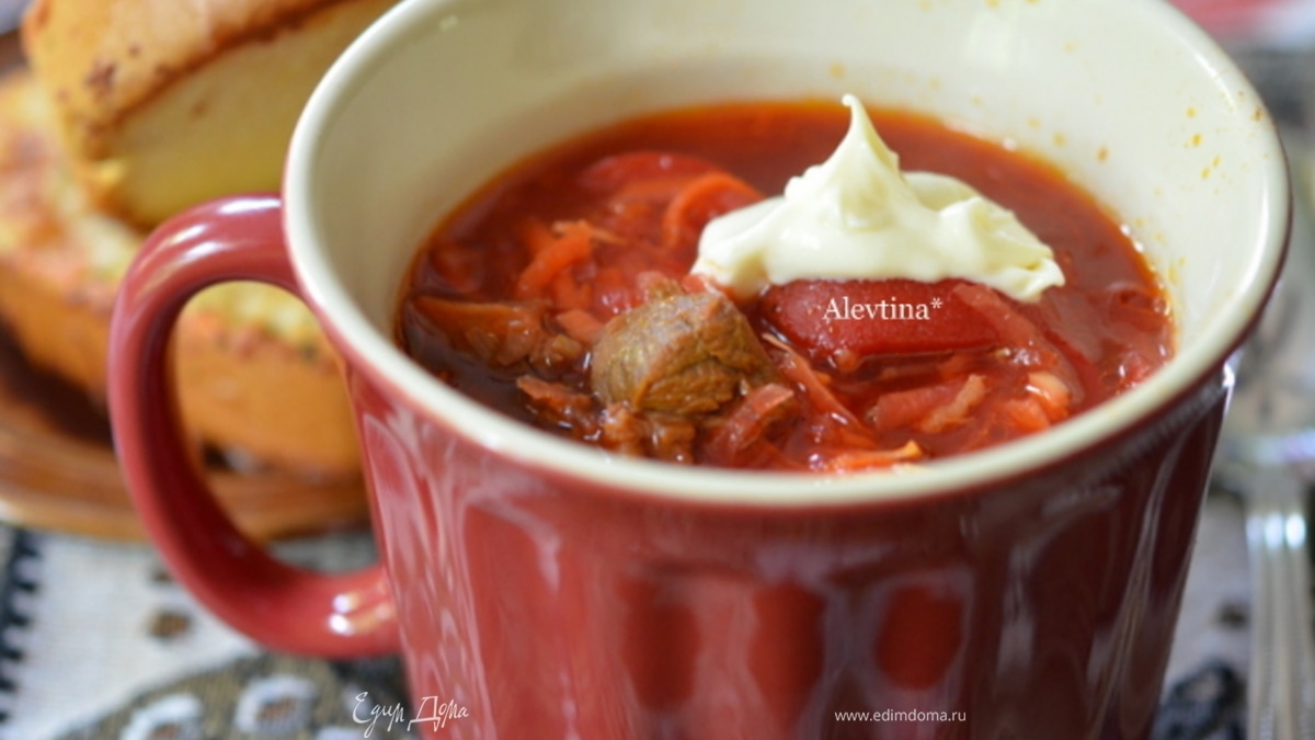 Борщ со сладким перцем