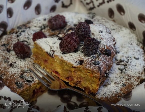 Кекс морковно-апельсиновый с брусникой Кекс морковно-апельсиновый с брусникой