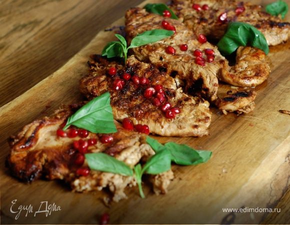 Кебаб из цыпленка в гранатовом соусе