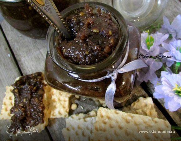 Чечевичный джем с орехами