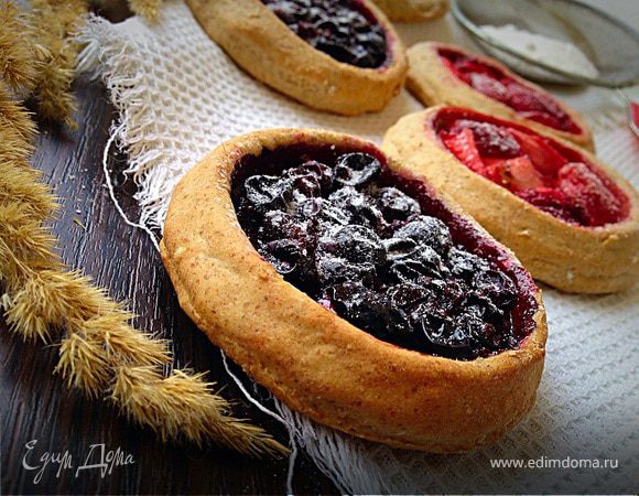 Постные ржаные мини-галеты с ягодами Постные ржаные мини-галеты с ягодами
