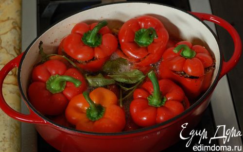 Рецепт Перец, фаршированный мясом и красным рисом