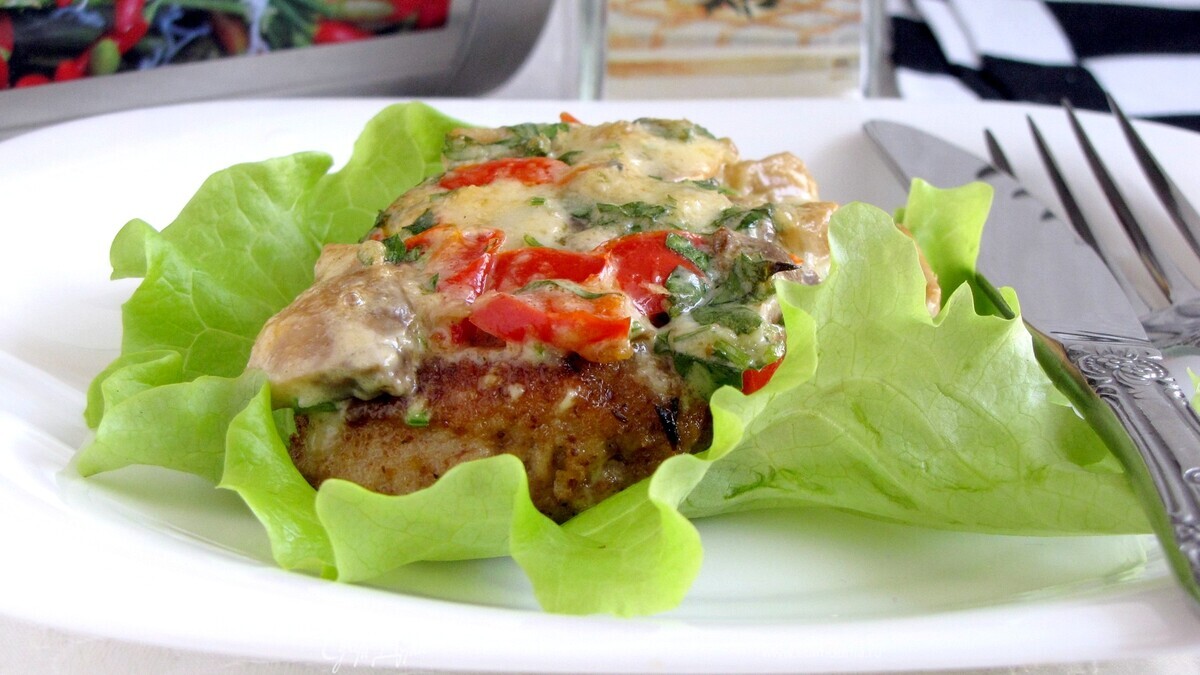 Ромштекс с дор блю и хреном