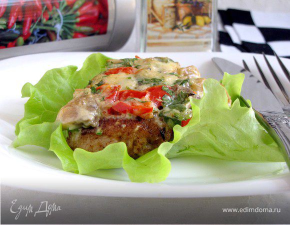 Ромштекс с дор блю и хреном