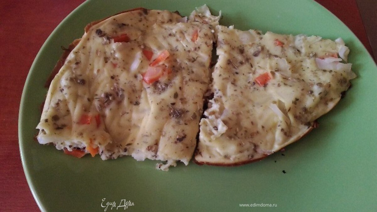 Овощной омлет на кефире