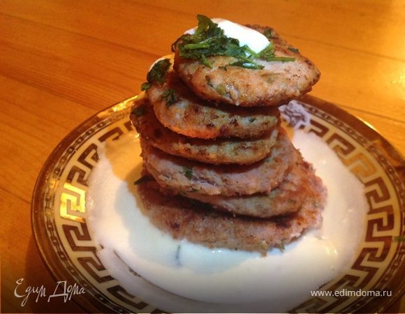 Оладьи из курицы и рыбы Оладьи из курицы и рыбы