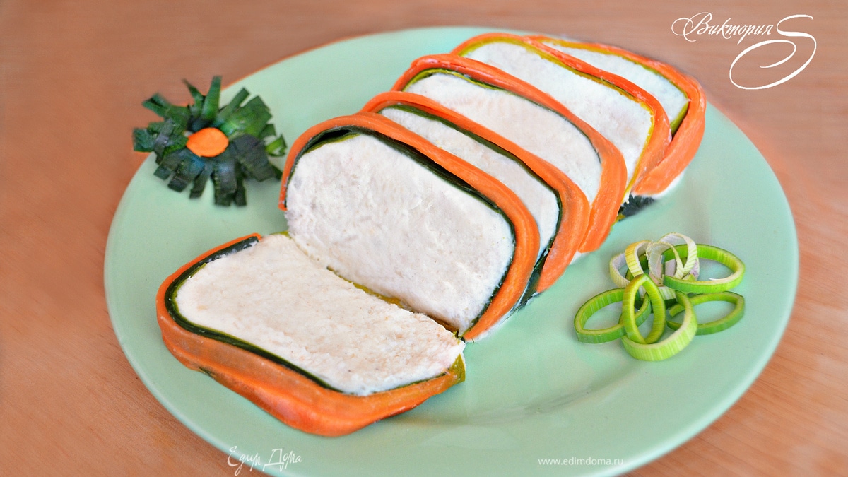 Суфле из цветной капусты с морковью и луком-пореем