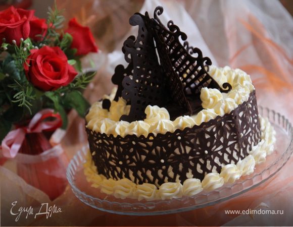 Гречневый торт с брусничным компотом Гречневый торт с брусничным компотом