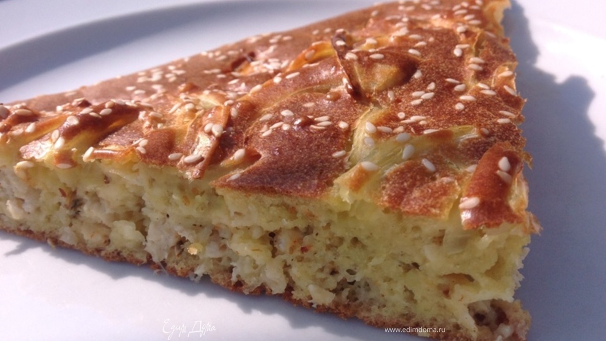 Заливной куриный пирог