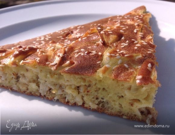 Заливной куриный пирог