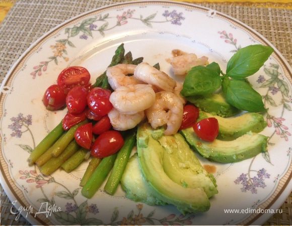 Авокадо с креветками