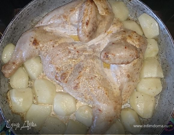 Картофель с курицей в мультиварке