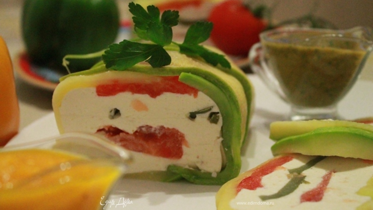 Овощной террин с творогом