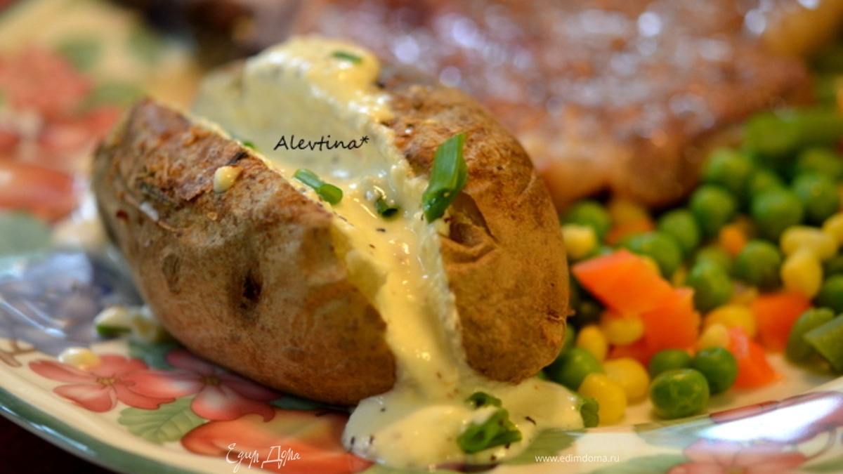 Печеный картофель с фетой