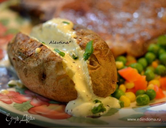 Печеный картофель с фетой