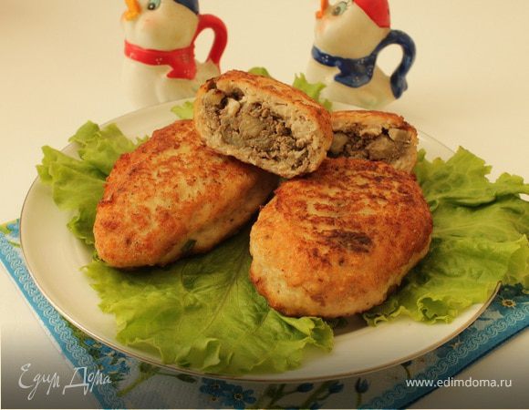 Куриные зразы с печенью и яблоками Куриные зразы с печенью и яблоками