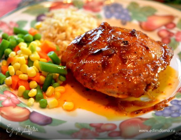 Курочка барбекю на сковороде Курочка барбекю на сковороде