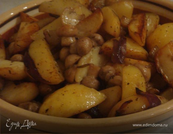 Картофель с грибами