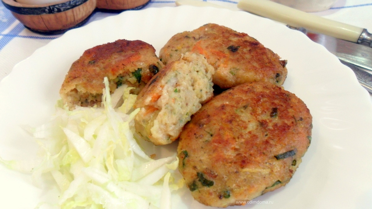 Нежные котлеты из рыбы