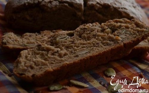 Рецепт Ржаной хлеб с тыквенными и льняными семечками