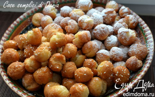 Рецепт Кастаньоли (жареные шарики из сладкого теста)