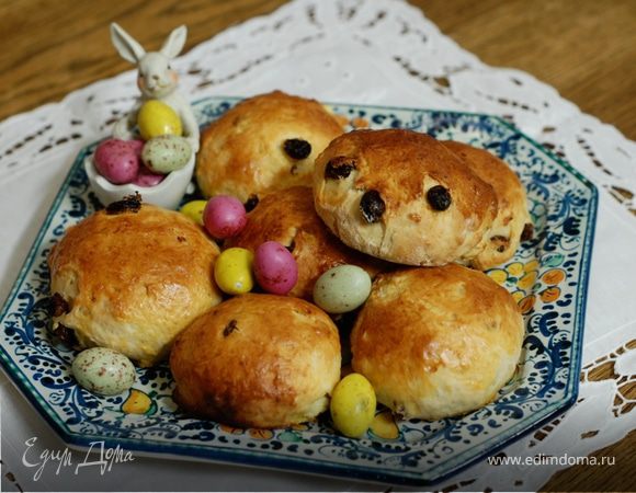 Пасхальные булочки с творогом Пасхальные булочки с творогом