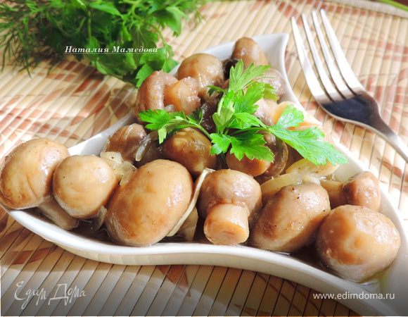Маринованные шампиньоны за 20 минут Маринованные шампиньоны за 20 минут