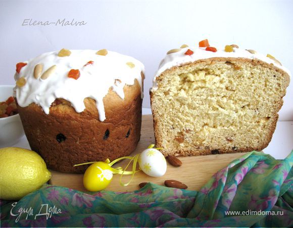 Пасхальный монастырский кулич от Матушки Пасхальный монастырский кулич от Матушки