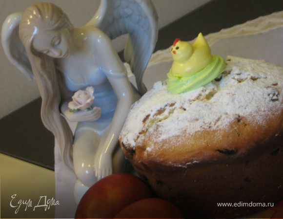 Творожный кулич на соде