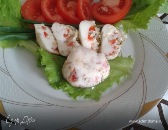 Закуска, приготовленная на белках со сладким перцем