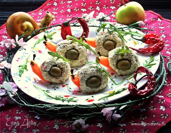 Творожные пикантные "улитки"