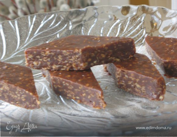 Шоколадно-кунжутное бурфи Шоколадно-кунжутное бурфи