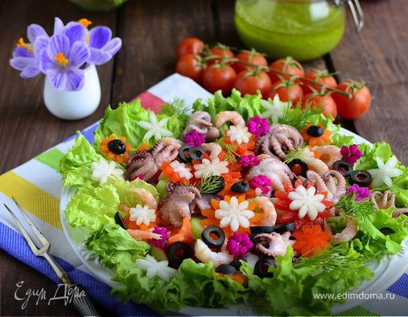 Салат "Цветочная поляна" Салат "Цветочная поляна"