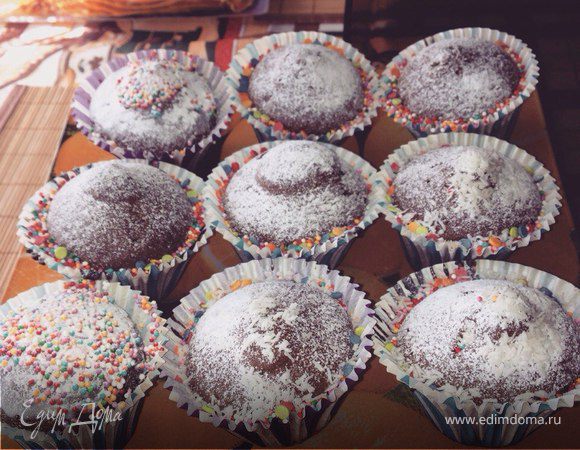 Шоколадные мини-кексы