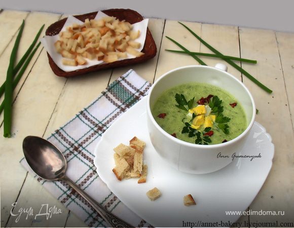 Весенний суп из зеленого лука Весенний суп из зеленого лука