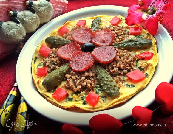 Омлет с гречневым цветком