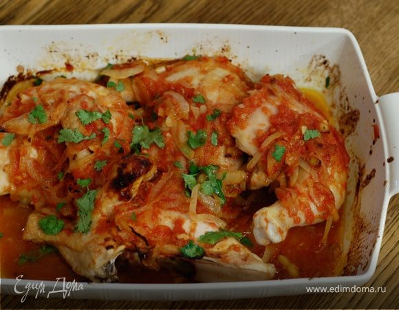 Курица в соусе с чатни манго 