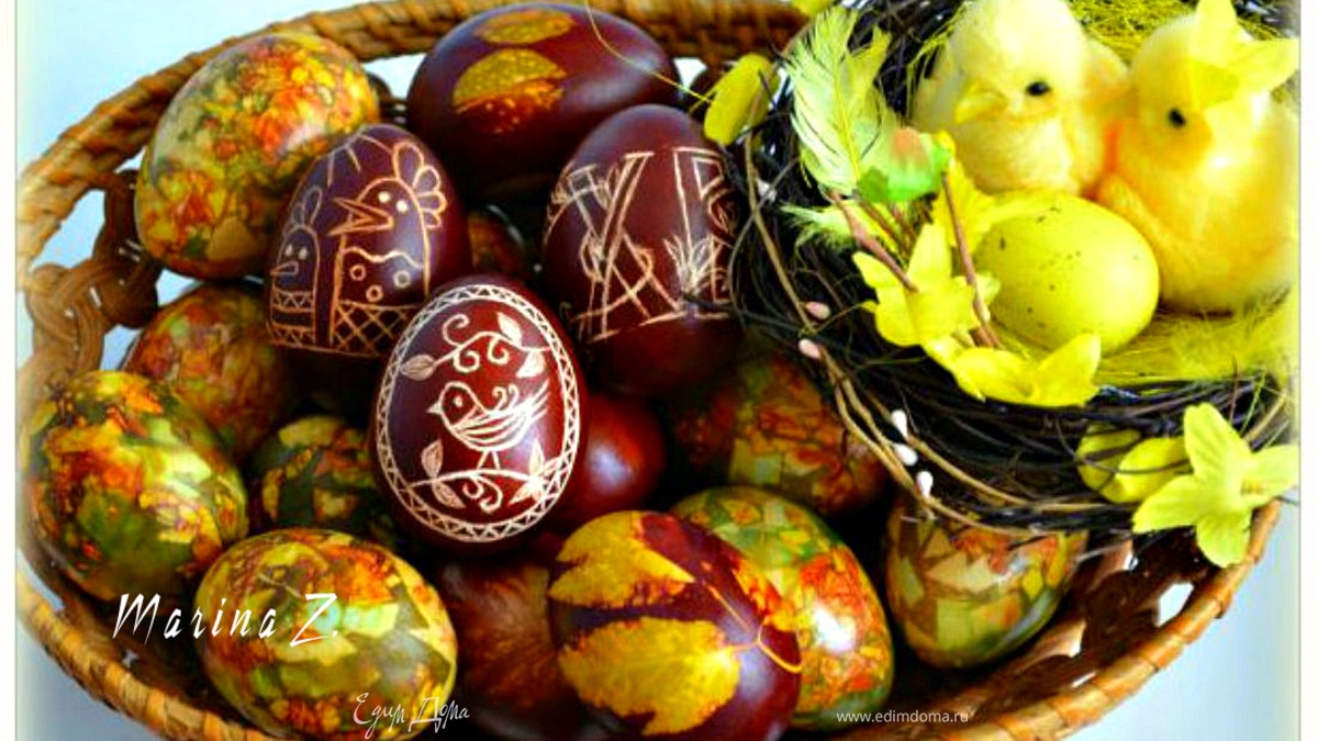 Пасхальные яйца: "крашенки" и "царапанки"