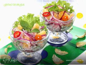 Марокканский салат из овощей и апельсина