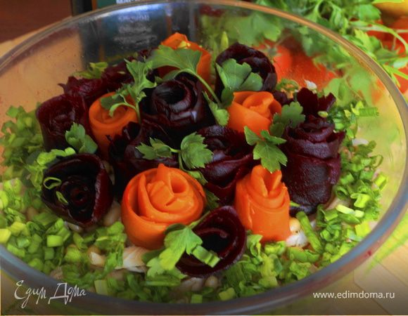 Салат "Цветочная клумба"
