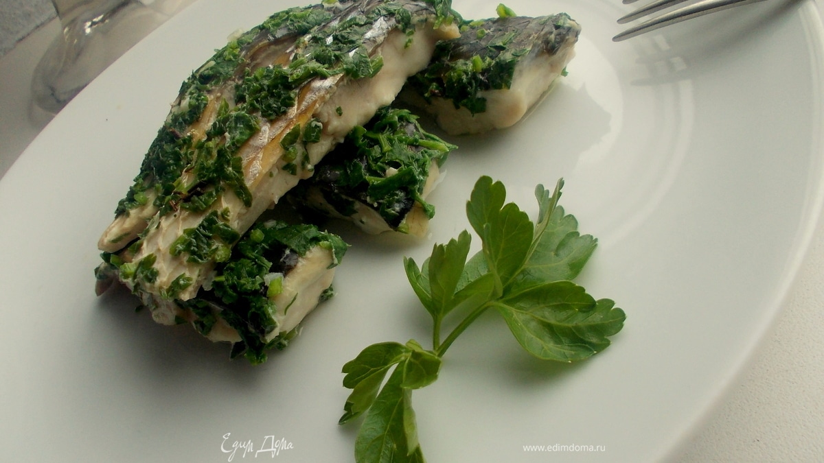 Рыба в зелени за 5 минут