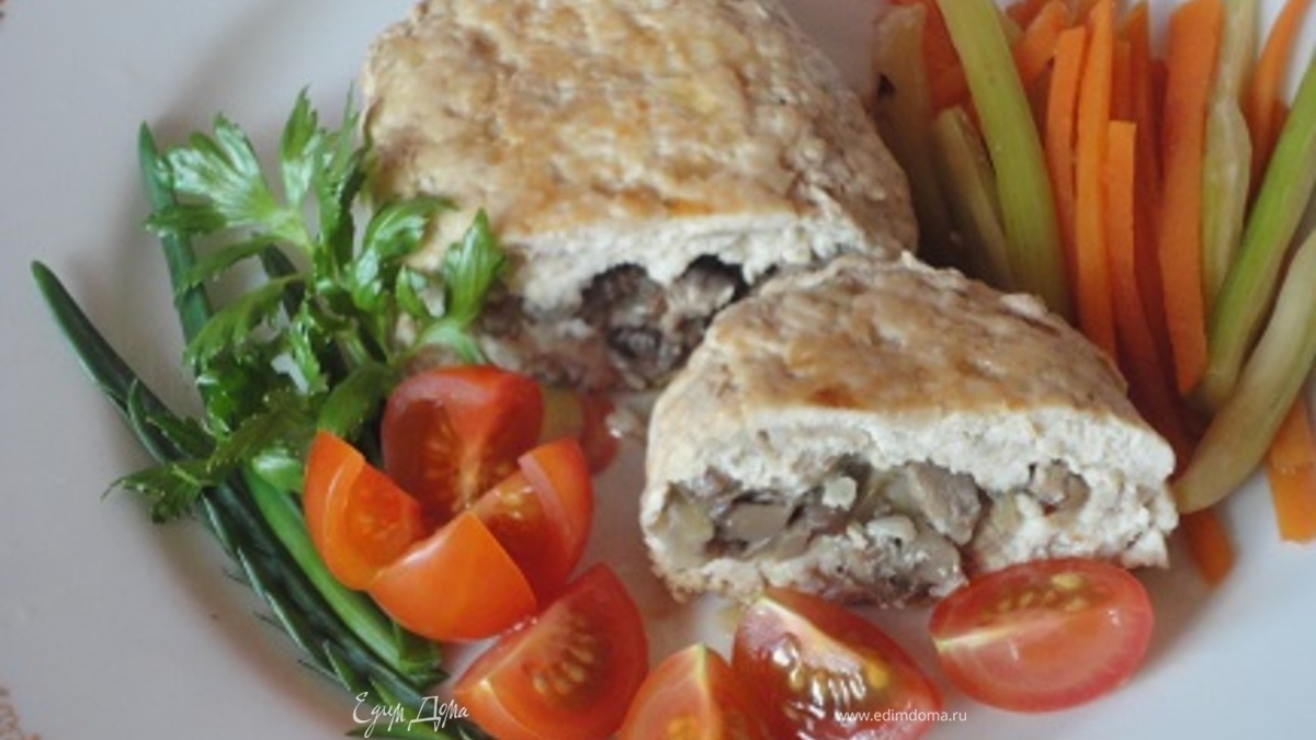 Куриные котлеты с грибами