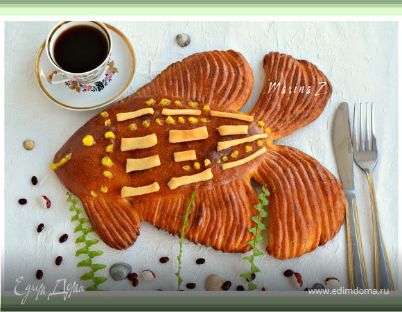 Пирог из нестареющего теста "Золотая рыбка" Пирог из нестареющего теста "Золотая рыбка"