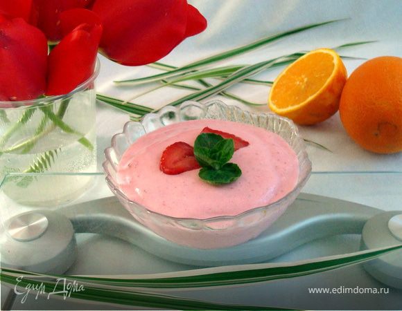 Творожно-клубничное смузи