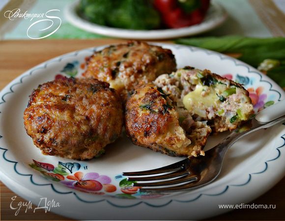 Тефтели из индейки с черемшой   